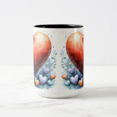 Tasse 2 Personalized Valentine Coffee Mug Tweekleurige Koffiemok (Center)