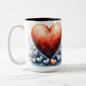 Tasse 2 Personalized Valentine Coffee Mug Tweekleurige Koffiemok (Links)