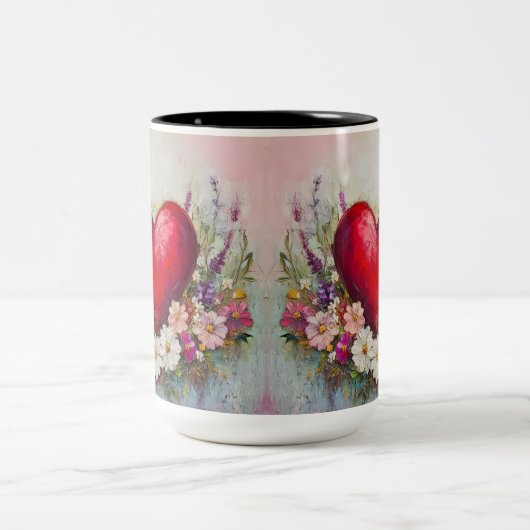 Tasse 2 Personalized Valentine Coffee Mug Tweekleurige Koffiemok (Center)