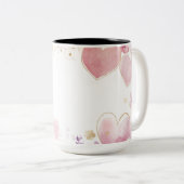 Tasse 2 Personalized Valentine Coffee Mug Tweekleurige Koffiemok (Voorkant rechts)