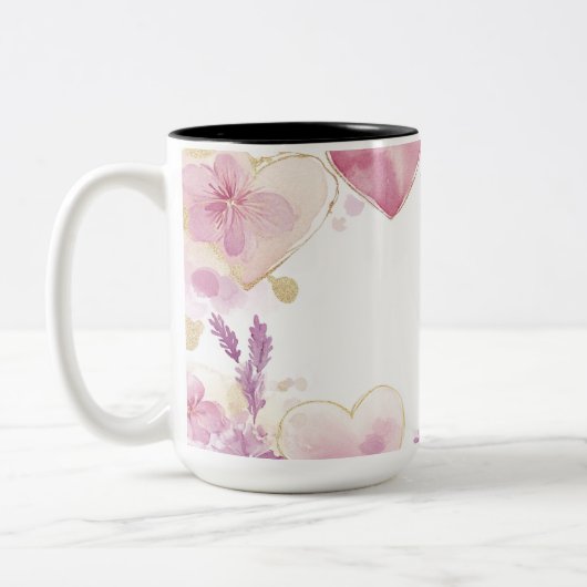 Tasse 2 Personalized Valentine Coffee Mug Tweekleurige Koffiemok (Links)