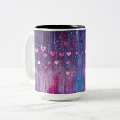 Tasse 2 Personalized Valentine Coffee Mug Tweekleurige Koffiemok (Voorkant links)