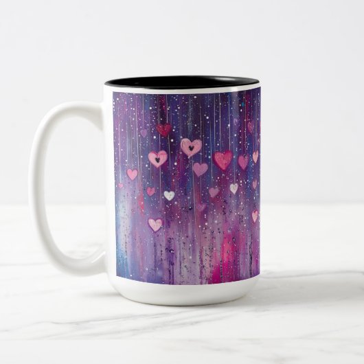 Tasse 2 Personalized Valentine Coffee Mug Tweekleurige Koffiemok (Links)