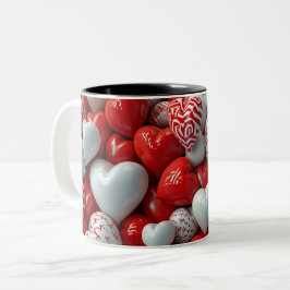 Tasse 2 Personalized Valentine Coffee Mug Tweekleurige Koffiemok
