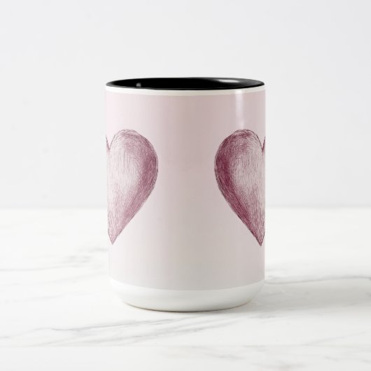 Tasse 2 Personalized Valentine Coffee Mug Tweekleurige Koffiemok (Center)