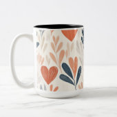 Tasse 2 Personalized Valentine Coffee Mug Tweekleurige Koffiemok (Links)