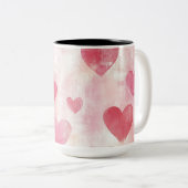 Tasse 2 Personalized Valentine Coffee Mug Tweekleurige Koffiemok (Voorkant rechts)