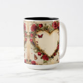 Tasse 2 Personalized Valentine Coffee Mug Tweekleurige Koffiemok (Voorkant rechts)