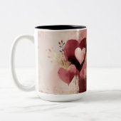 Tasse 2 Personalized Valentine Coffee Mug Tweekleurige Koffiemok (Links)