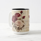 Tasse 2 Personalized Valentine Coffee Mug Tweekleurige Koffiemok (Voorkant links)