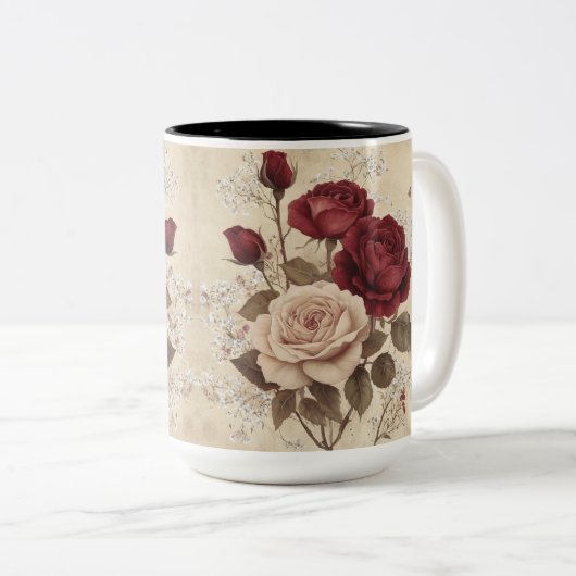 Tasse 2 Personalized Valentine Coffee Mug Tweekleurige Koffiemok (Voorkant rechts)