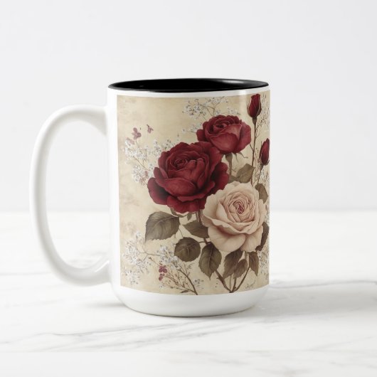 Tasse 2 Personalized Valentine Coffee Mug Tweekleurige Koffiemok (Links)