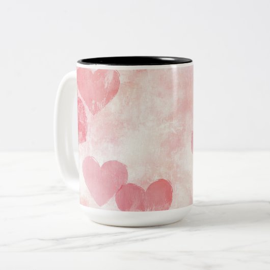 Tasse 2 Personalized Valentine Coffee Mug Tweekleurige Koffiemok (Voorkant links)