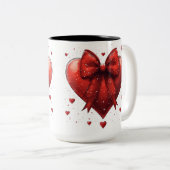 Tasse 2 Personalized Valentine Coffee Mug Tweekleurige Koffiemok (Voorkant rechts)