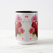Tasse 2 Personalized Valentine Coffee Mug Tweekleurige Koffiemok (Center)