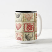 Tasse 2 Personalized Valentine Coffee Mug Tweekleurige Koffiemok (Voorkant rechts)