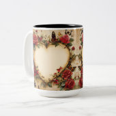 Tasse 2 Personalized Valentine Coffee Mug Tweekleurige Koffiemok (Voorkant links)
