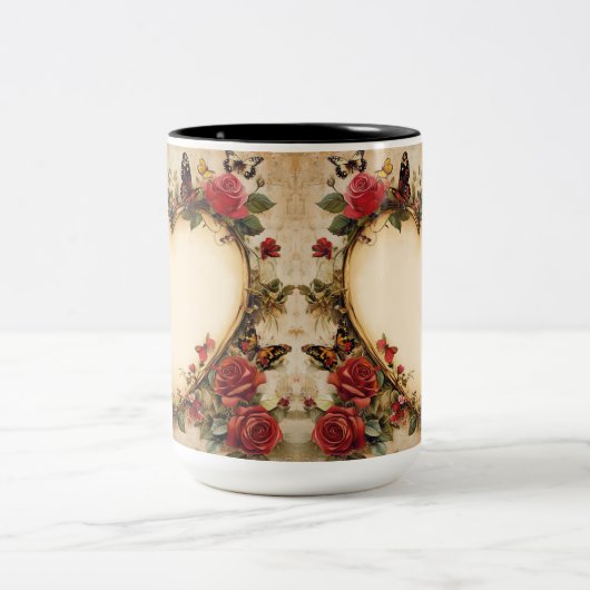 Tasse 2 Personalized Valentine Coffee Mug Tweekleurige Koffiemok (Center)