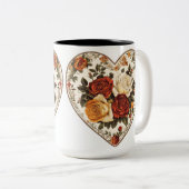 Tasse 2 Personalized Valentine Coffee Mug Tweekleurige Koffiemok (Voorkant rechts)