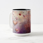 Tasse 2 Personalized Valentine Coffee Mug Tweekleurige Koffiemok (Voorkant links)