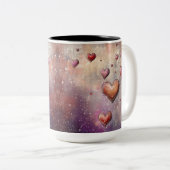 Tasse 2 Personalized Valentine Coffee Mug Tweekleurige Koffiemok (Voorkant rechts)
