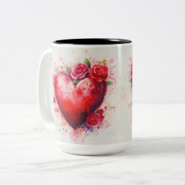 Tasse 2 Personalized Valentine Coffee Mug Tweekleurige Koffiemok