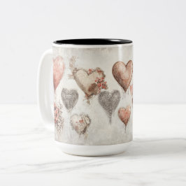Tasse 2 Personalized Valentine Coffee Mug Tweekleurige Koffiemok