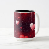 Tasse 2 Personalized Valentine Coffee Mug Tweekleurige Koffiemok (Voorkant rechts)