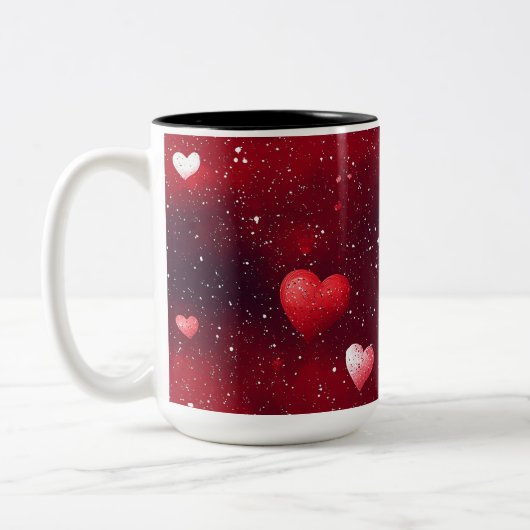 Tasse 2 Personalized Valentine Coffee Mug Tweekleurige Koffiemok (Links)