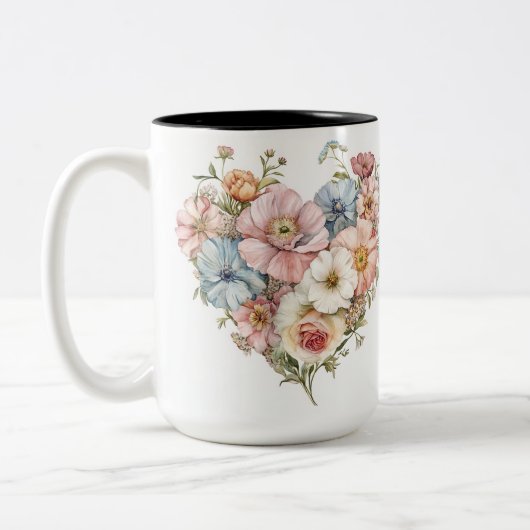 Tasse 2 Personalized Valentine Coffee Mug Tweekleurige Koffiemok (Links)