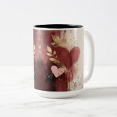 Tasse 2 Personalized Valentine Coffee Mug Tweekleurige Koffiemok (Voorkant rechts)