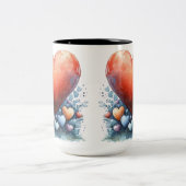 Tasse 2 Personalized Valentine Coffee Mug Tweekleurige Koffiemok (Center)