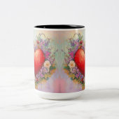 Tasse 2 Personalized Valentine Coffee Mug Tweekleurige Koffiemok (Center)
