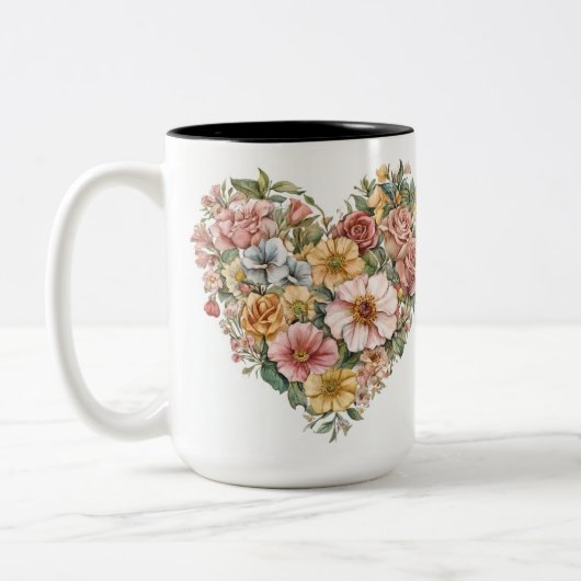Tasse 2 Personalized Valentine Coffee Mug Tweekleurige Koffiemok (Links)