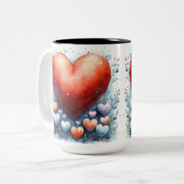 Tasse 2 Personalized Valentine Coffee Mug Tweekleurige Koffiemok