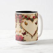 Tasse 2 Personalized Valentine Coffee Mug Tweekleurige Koffiemok (Voorkant rechts)