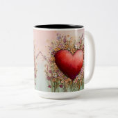 Tasse 2 Personalized Valentine Coffee Mug Tweekleurige Koffiemok (Voorkant rechts)