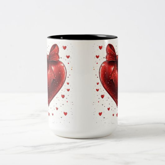 Tasse 2 Personalized Valentine Coffee Mug Tweekleurige Koffiemok (Center)