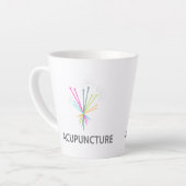 Tasse Acupunctuur, acupunctuurcadeau Latte Mok (Linkerhoek)