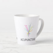 Tasse Acupunctuur, acupunctuurcadeau Latte Mok (Rechterhoek)