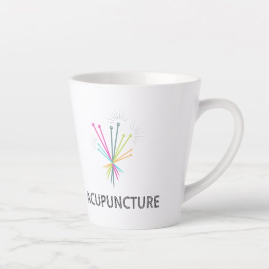 Tasse Acupunctuur, acupunctuurcadeau Latte Mok (Rechts)