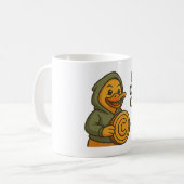 Tasse Bit Coin Coin - Cryp humoristic Canard Mog Koffiemok (Voorkant links)