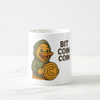 Tasse Bit Coin Coin - Cryp humoristic Canard Mog Koffiemok