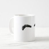 Tasse Blanche Sourcils Noirs Koffiemok (Voorkant links)