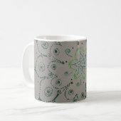Tasse Blume grün Koffiemok (Voorkant links)
