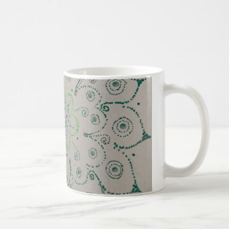 Tasse Blume grün Koffiemok