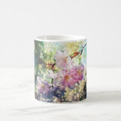 Tasse. Blumen, Apfelblüten, Kirschblüten Magische Mok (Center)