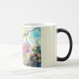 Tasse. Blumen, Apfelblüten, Kirschblüten Magische Mok