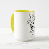Tasse Bouquet Fleurs Jonquilles Mok (Voorkant links)