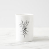 Tasse Bouquet Fleurs Jonquilles Porselein Kop (Voorkant)